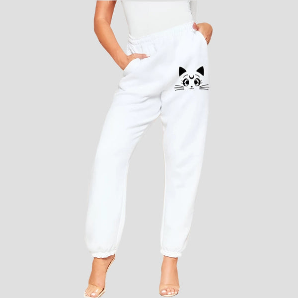 High-Waist Relaxed Fit Jogger Pants