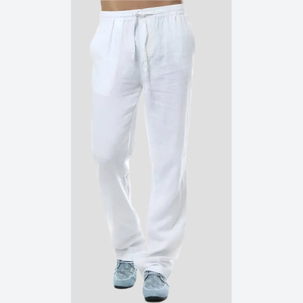 Lightweight Breathable Drawstring Linen Pants