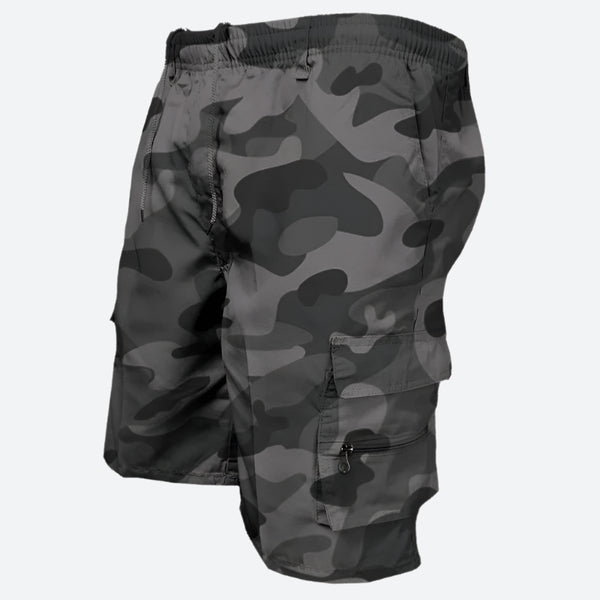 Lightweight Camouflage Multi-Pocket Cargo Shorts