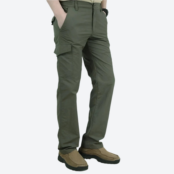 Lightweight Elastic Waist Cargo Pants