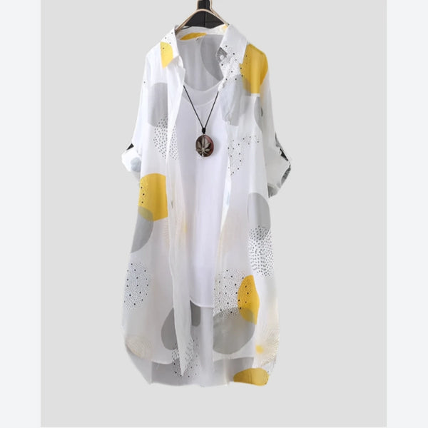 Lightweight Printed Button-Up Shirts