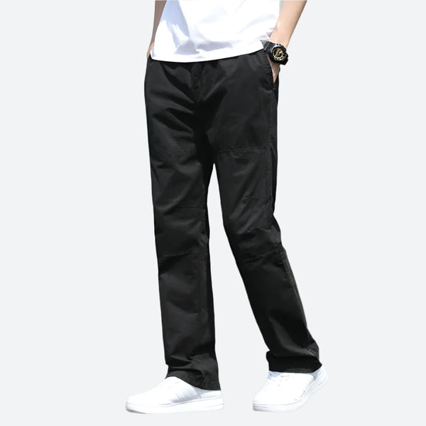 Lightweight Straight-Leg Drawstring Pants
