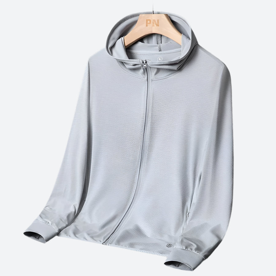 Lightweight Zip-Up Hooded Sun Jackets