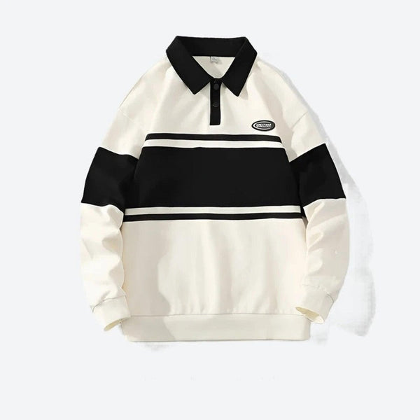 Modern Striped Polo Sweatshirts Collection