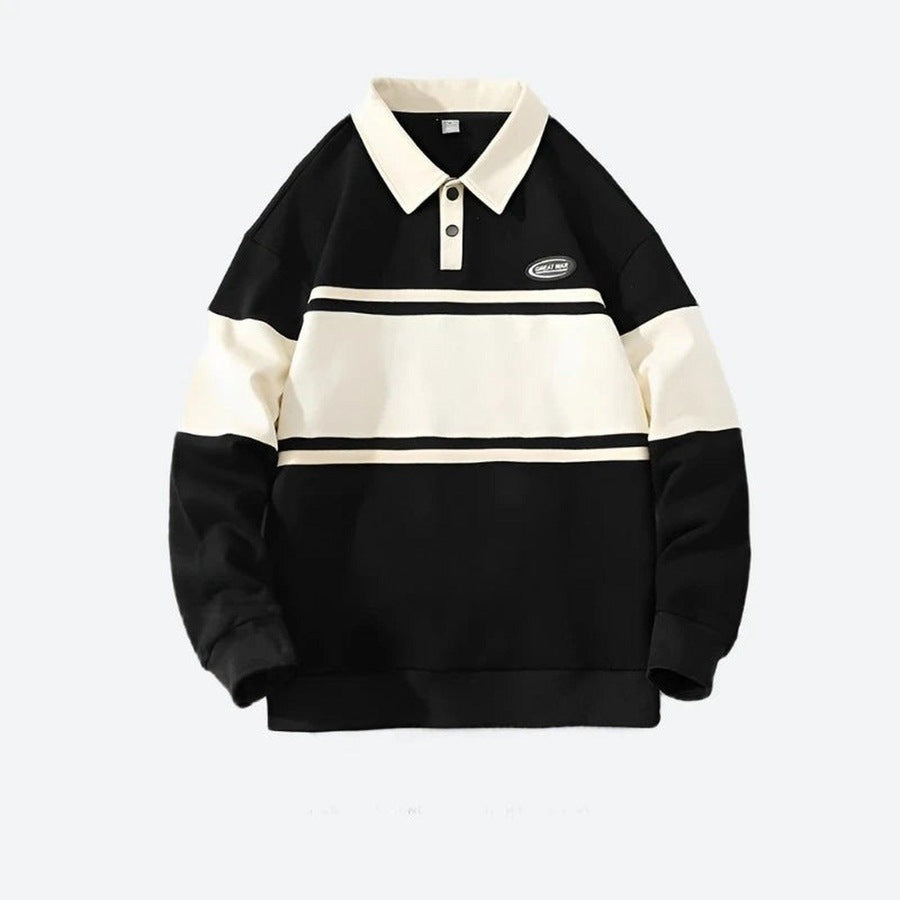 Modern Striped Polo Sweatshirts Collection