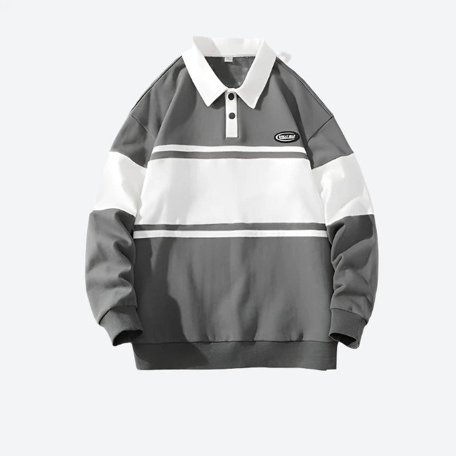 Modern Striped Polo Sweatshirts Collection