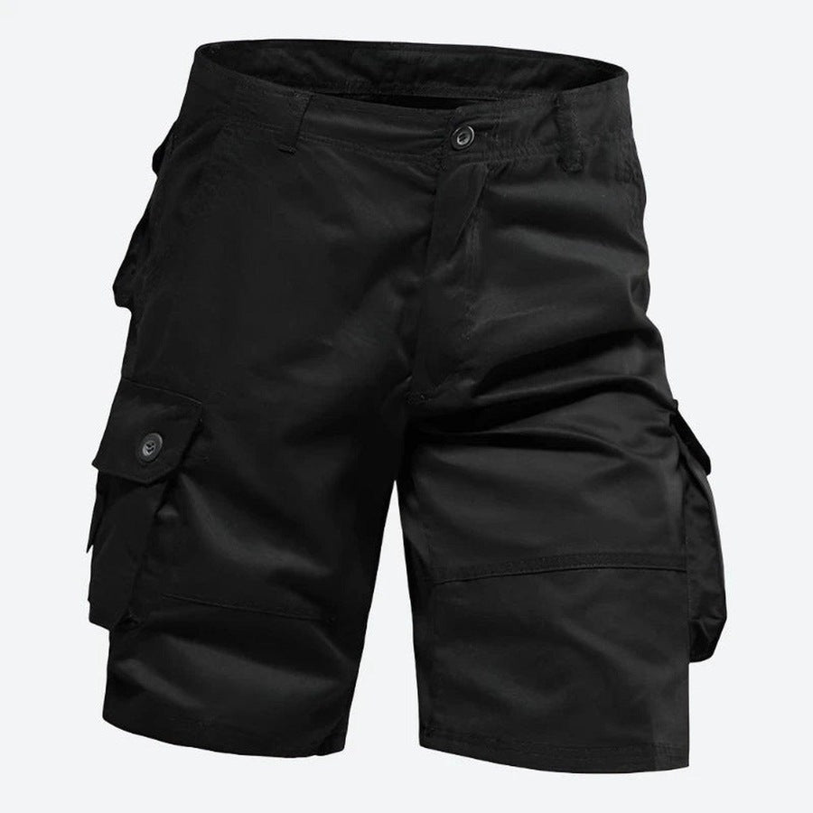 Multi-Pocket Utility Cargo Shorts