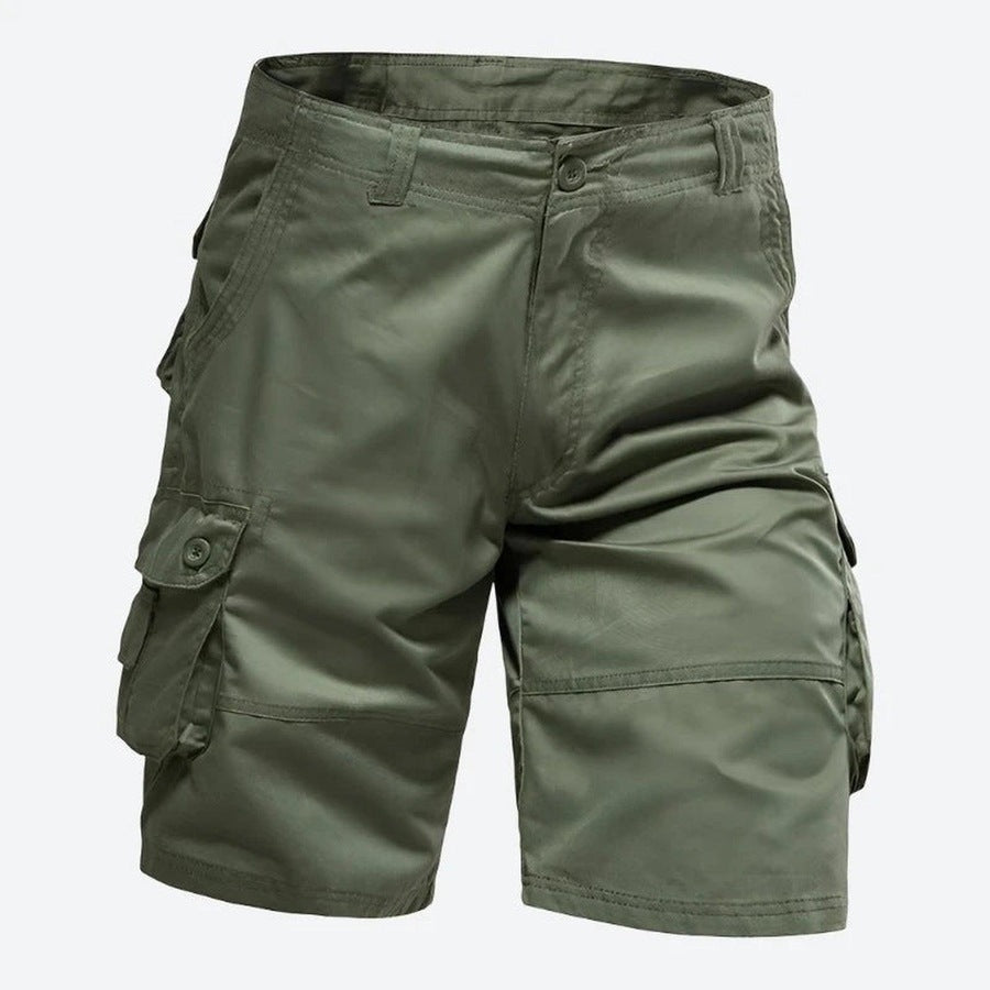 Multi-Pocket Utility Cargo Shorts