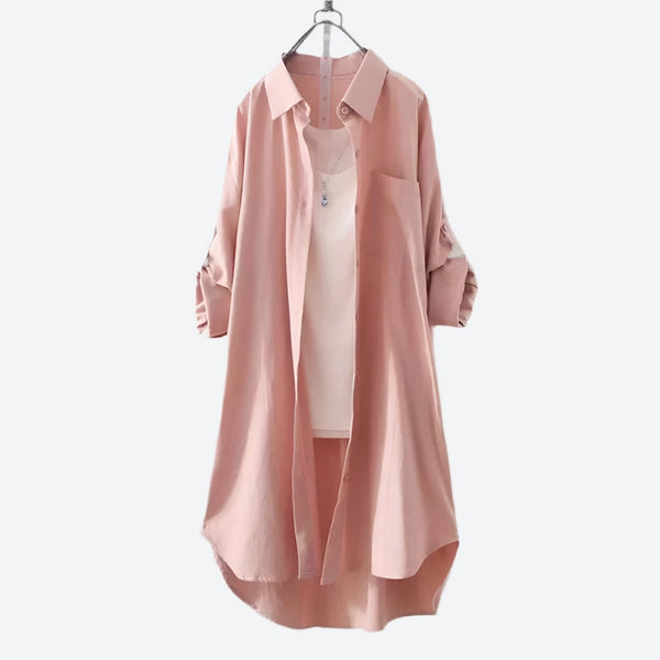 Oversized Button-Up Long Shirts