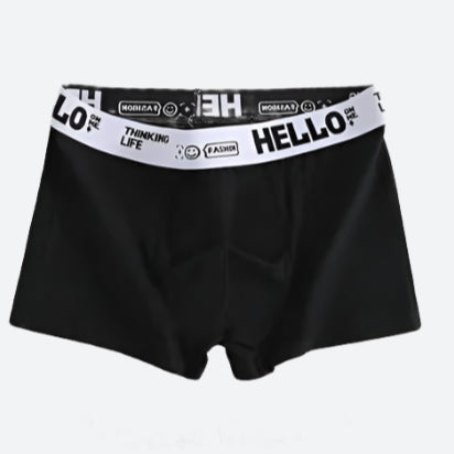 Playful Printed Waistband 6 Pieces Boxer Shorts