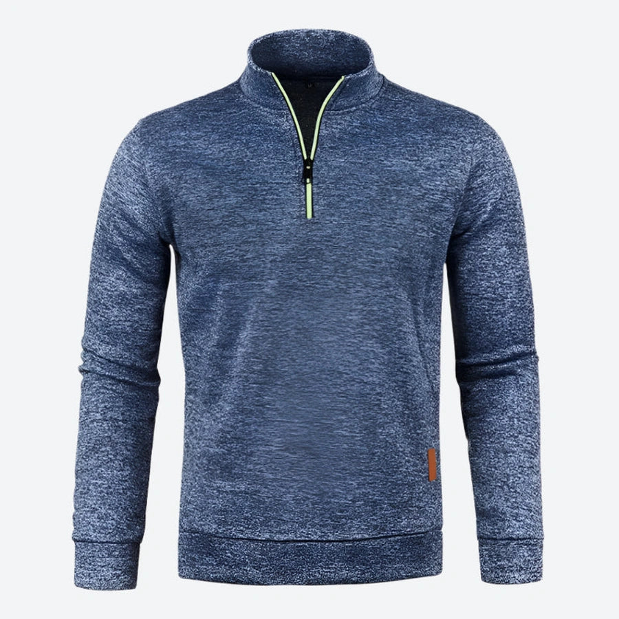 Quarter Zip Mock Neck Pullover Sweaters