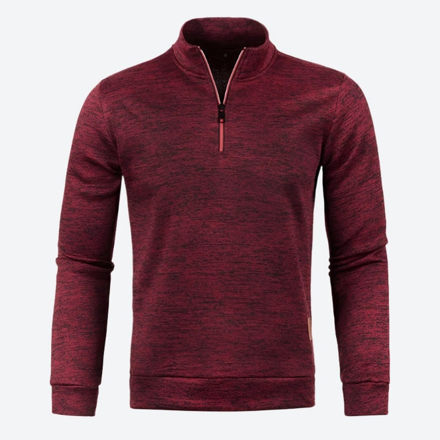 Quarter Zip Mock Neck Pullover Sweaters