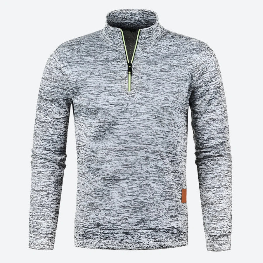 Quarter Zip Mock Neck Pullover Sweaters