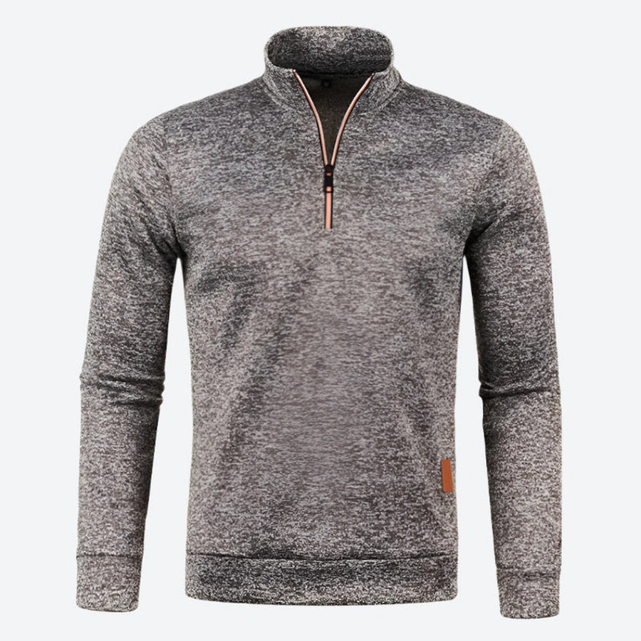 Quarter Zip Mock Neck Pullover Sweaters