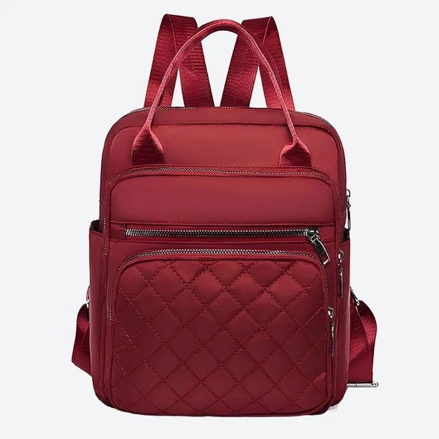 Quilted Multi-Compartment Backpack Bags