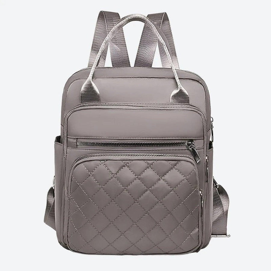 Quilted Multi-Compartment Backpack Bags