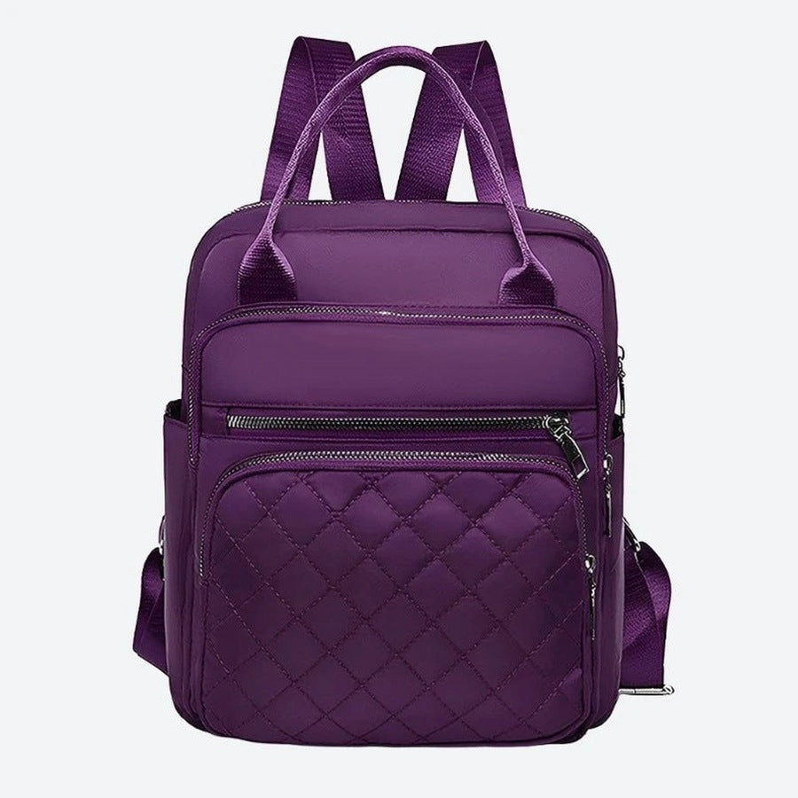 Quilted Multi-Compartment Backpack Bags