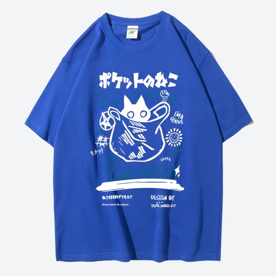 Quirky Graphic Oversized Anime T-Shirts