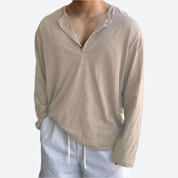 Relaxed Buttoned Collar Lounge Shirts