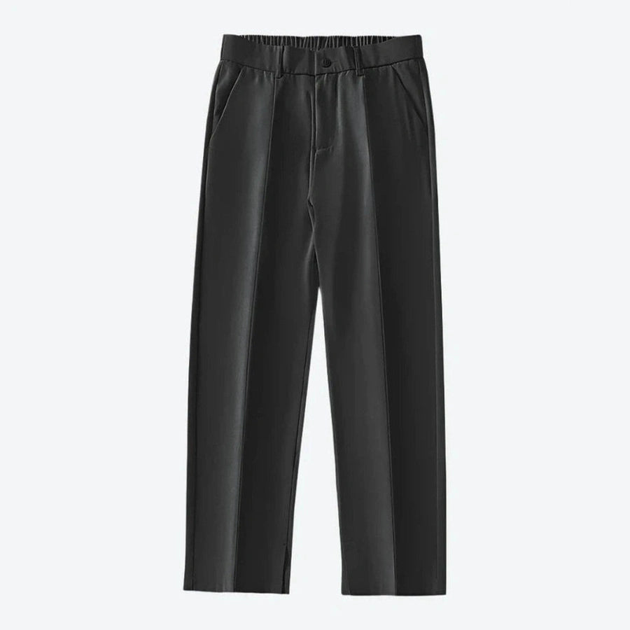 Relaxed Fit Elastic Waist Cropped Pants