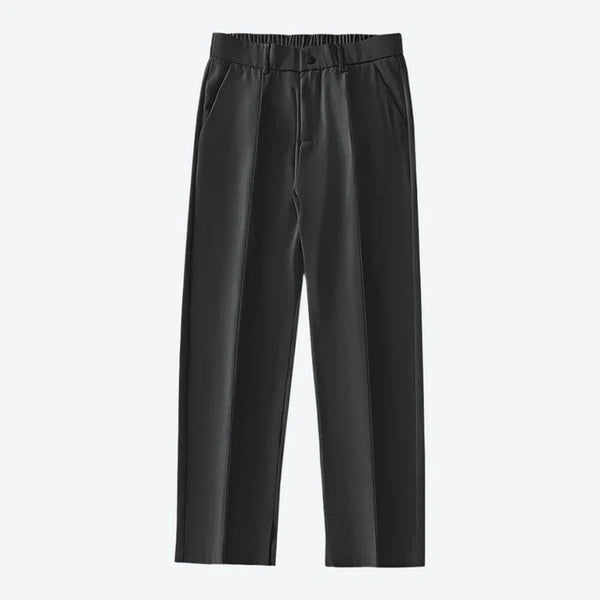 Relaxed Fit Elastic Waist Cropped Pants