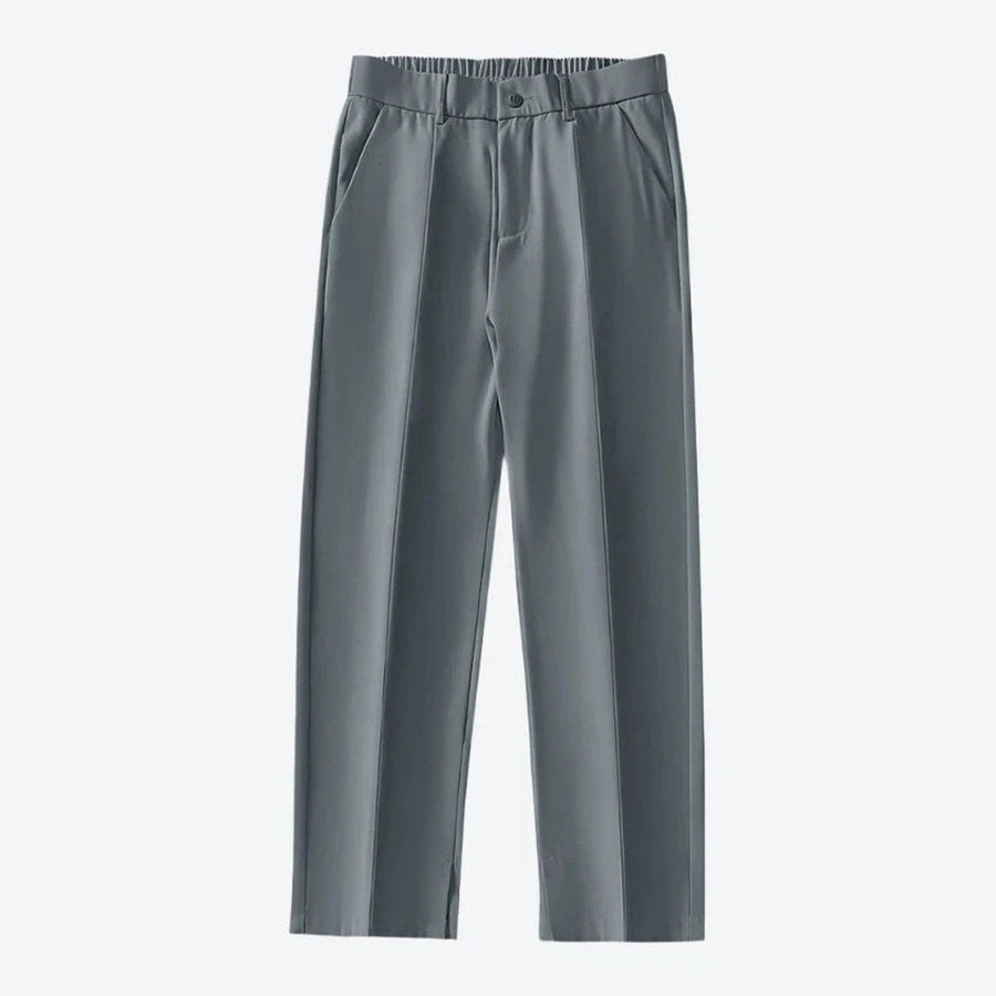 Relaxed Fit Elastic Waist Cropped Pants