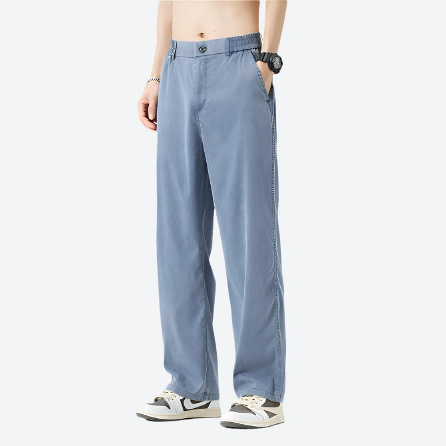Relaxed Fit Lightweight Cotton Trousers