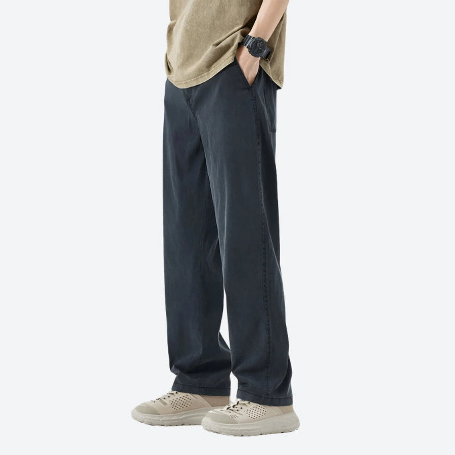 Relaxed Fit Lightweight Cotton Trousers
