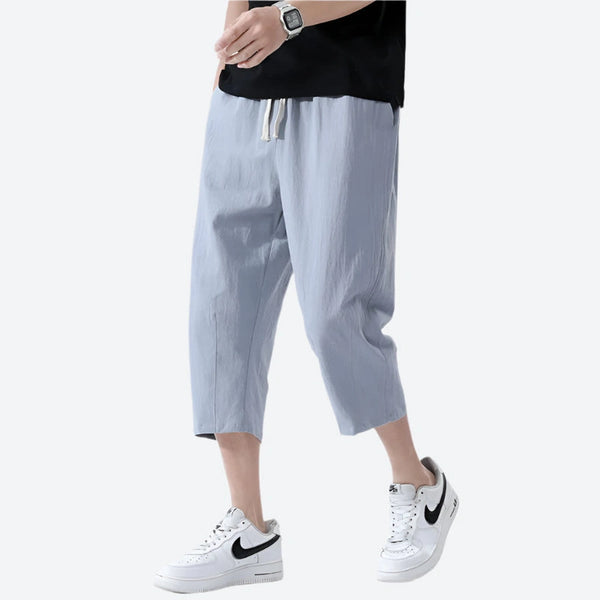 Relaxed Fit Lightweight Cropped Pants