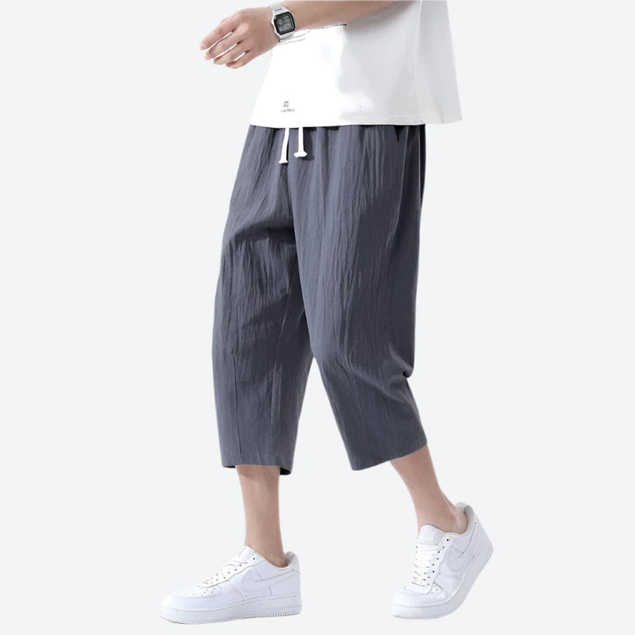 Relaxed Fit Lightweight Cropped Pants