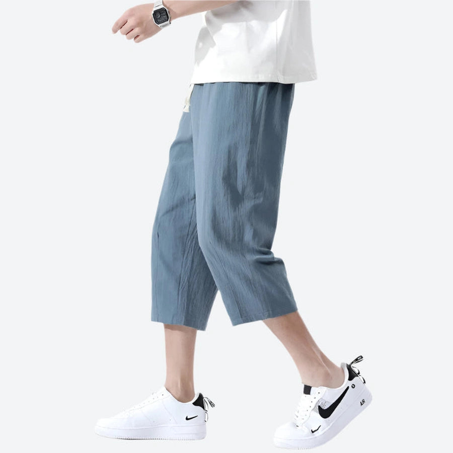 Relaxed Fit Lightweight Cropped Pants