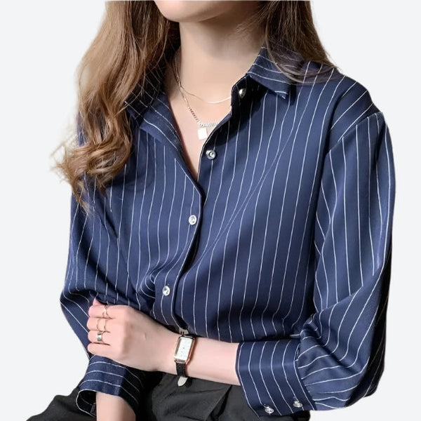 Relaxed Long-Sleeve Button-Up Shirts