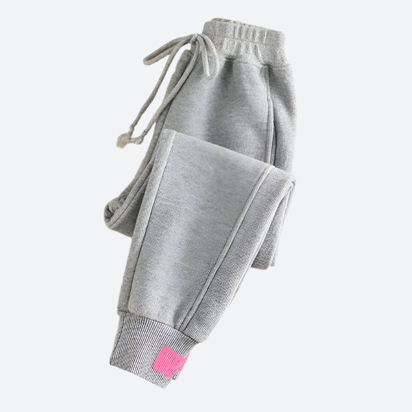 Ribbed Drawstring Cuffed Pants Joggers