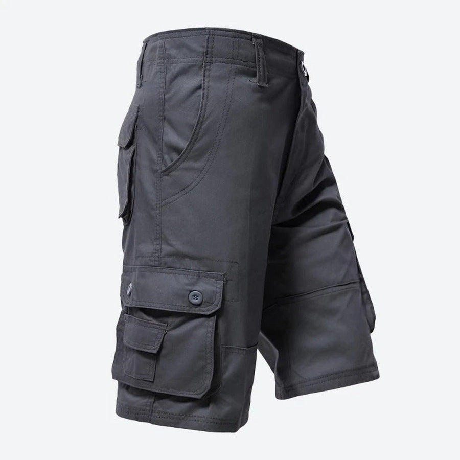 Rugged Multi-Pocket Military Cargo Shorts