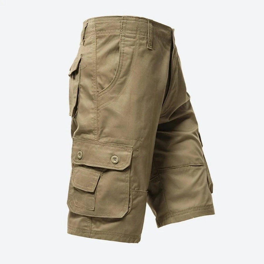 Rugged Multi-Pocket Military Cargo Shorts
