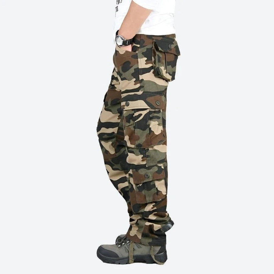 Rugged Outdoor Multi-Pocket Cargo Pants