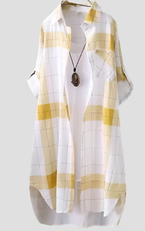 Plaid Lightweight Button-Up Shirts