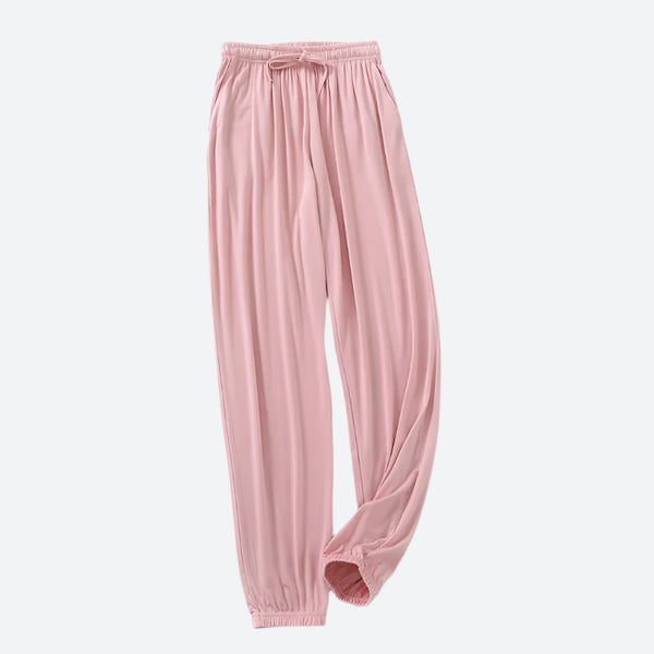 Breathable Drawstring Elastic Cuff Lounge Pants