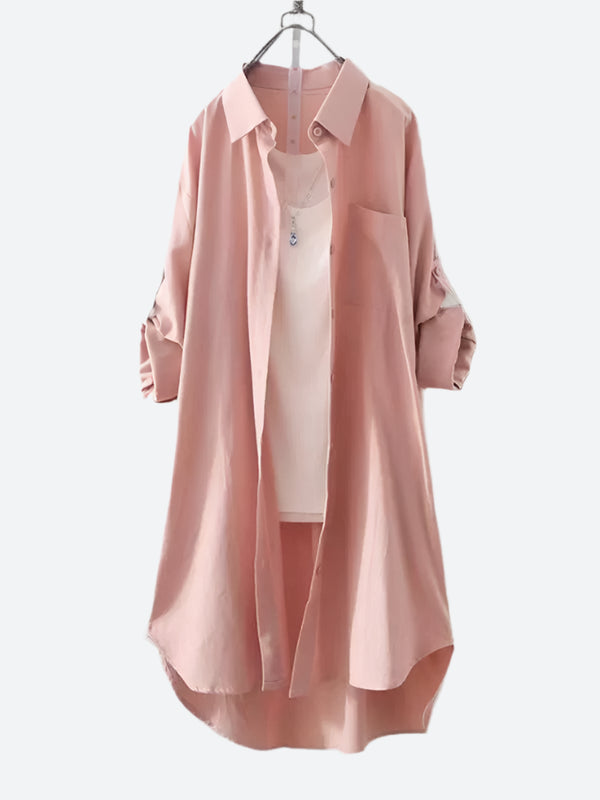 Oversized Button-Up Long Shirts