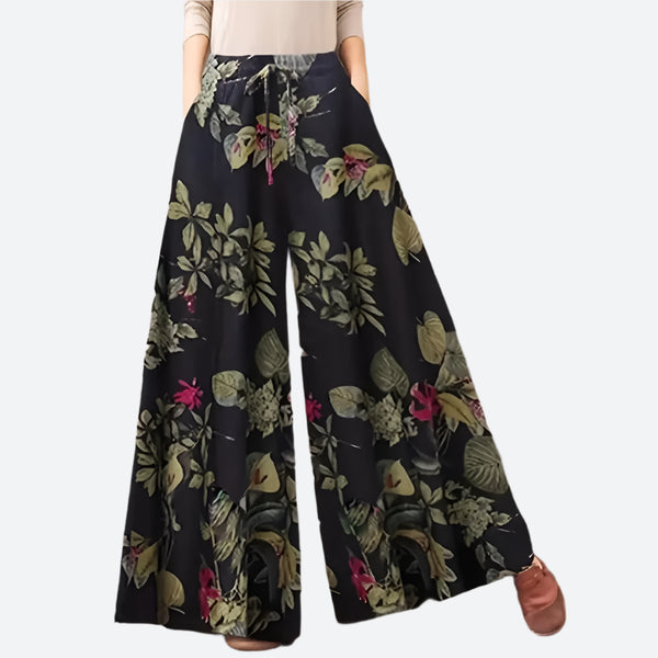 Flowy High-Waisted Wide-Leg Pants
