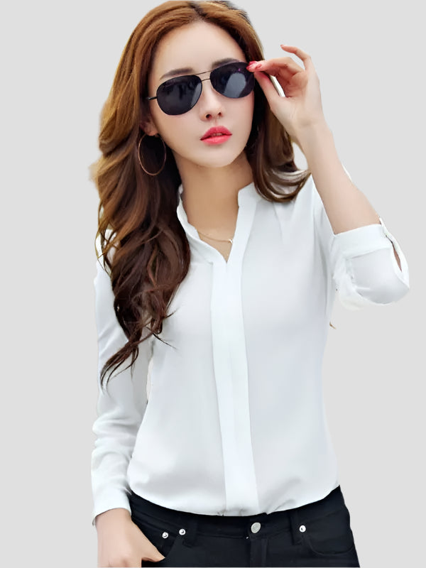 Elegant Long-Sleeve Button-Up Shirts