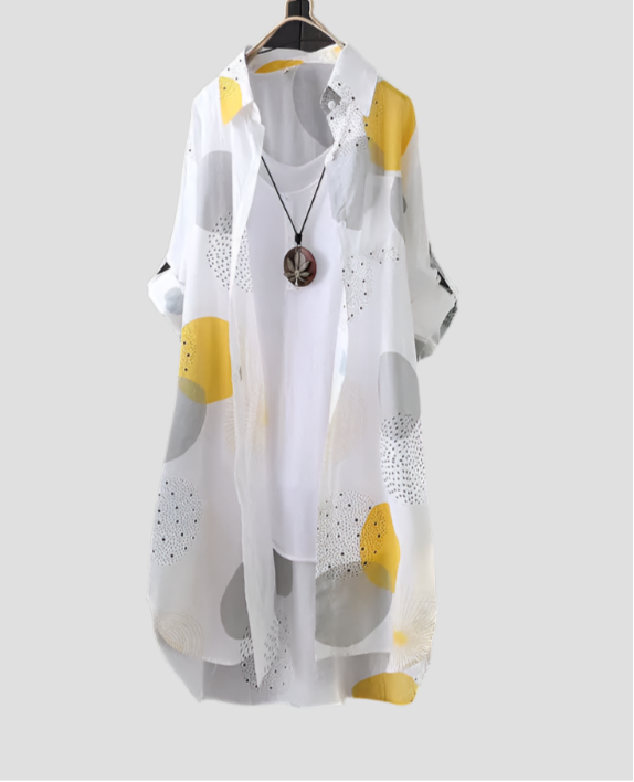 Lightweight Printed Button-Up Shirts