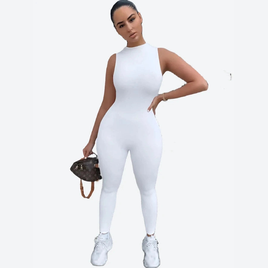 Seamless Sleeveless Stretchy Jumpsuits