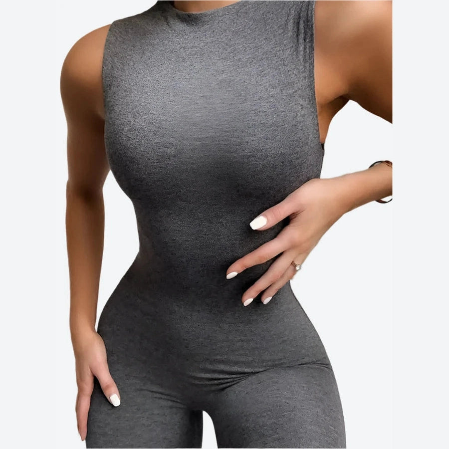 Seamless Sleeveless Stretchy Jumpsuits