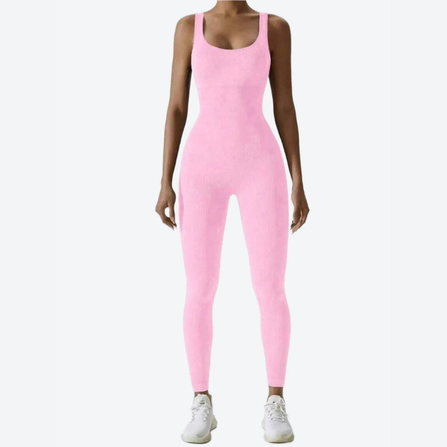 Seamless Stretch Fit Sleeveless Jumpsuits