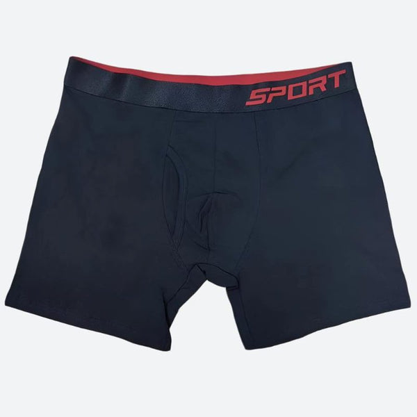 Sporty Elastic Waistband Boxer Briefs