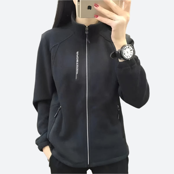 Sporty Zip-Up Thermal Fleece Jackets