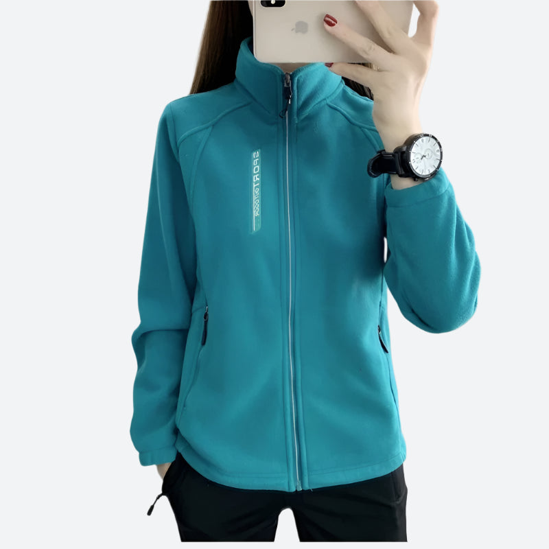 Sporty Zip-Up Thermal Fleece Jackets