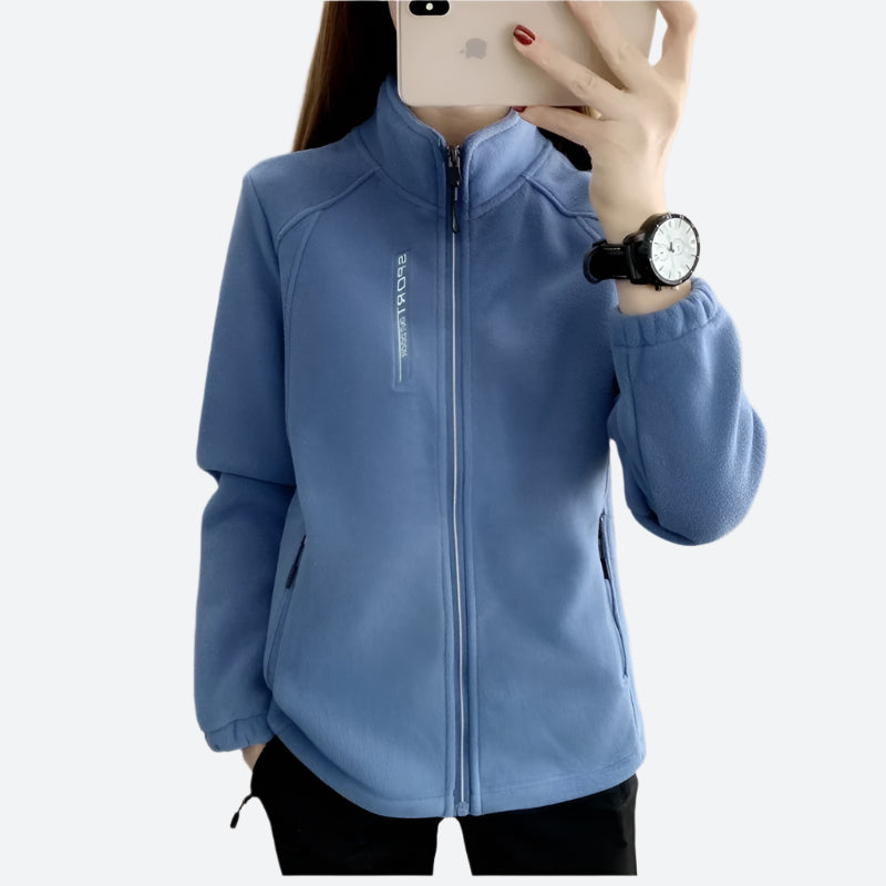 Sporty Zip-Up Thermal Fleece Jackets