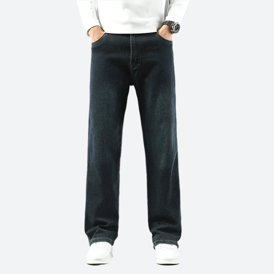 Straight-Leg Classic Fit Denim Jeans